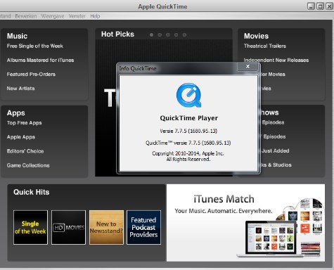 quicktime player for windows 7 download free